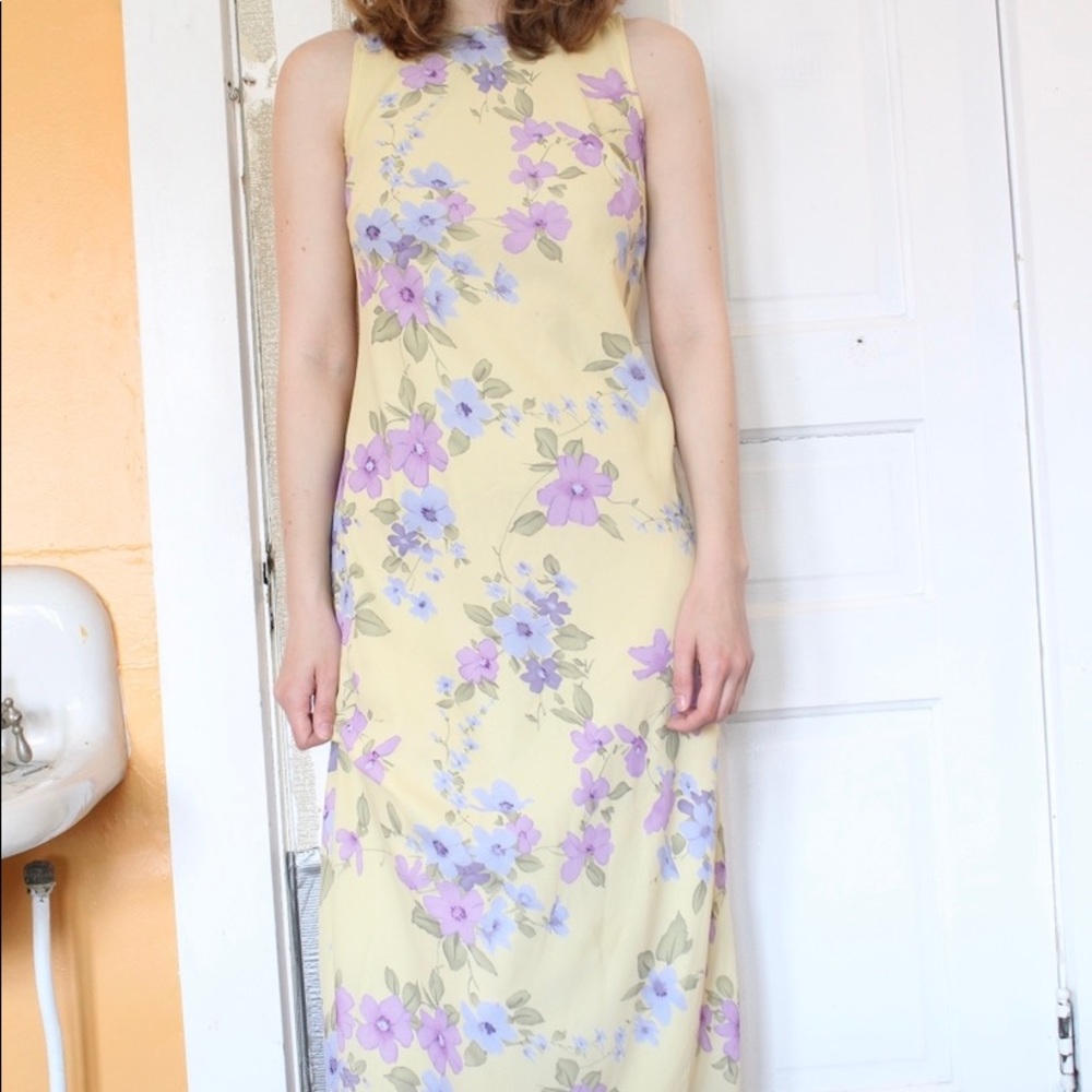 Vintage Floral Maxi Dress